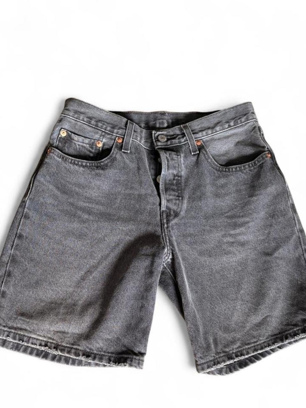 Levi's Washed Black Denim Jean Shorts